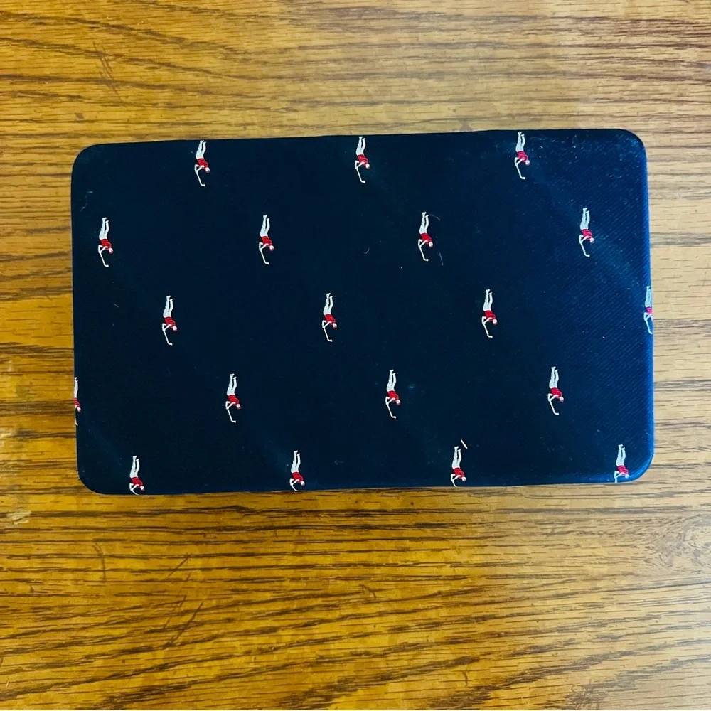 Vintage Golf Motif Cuff Link Storage Box